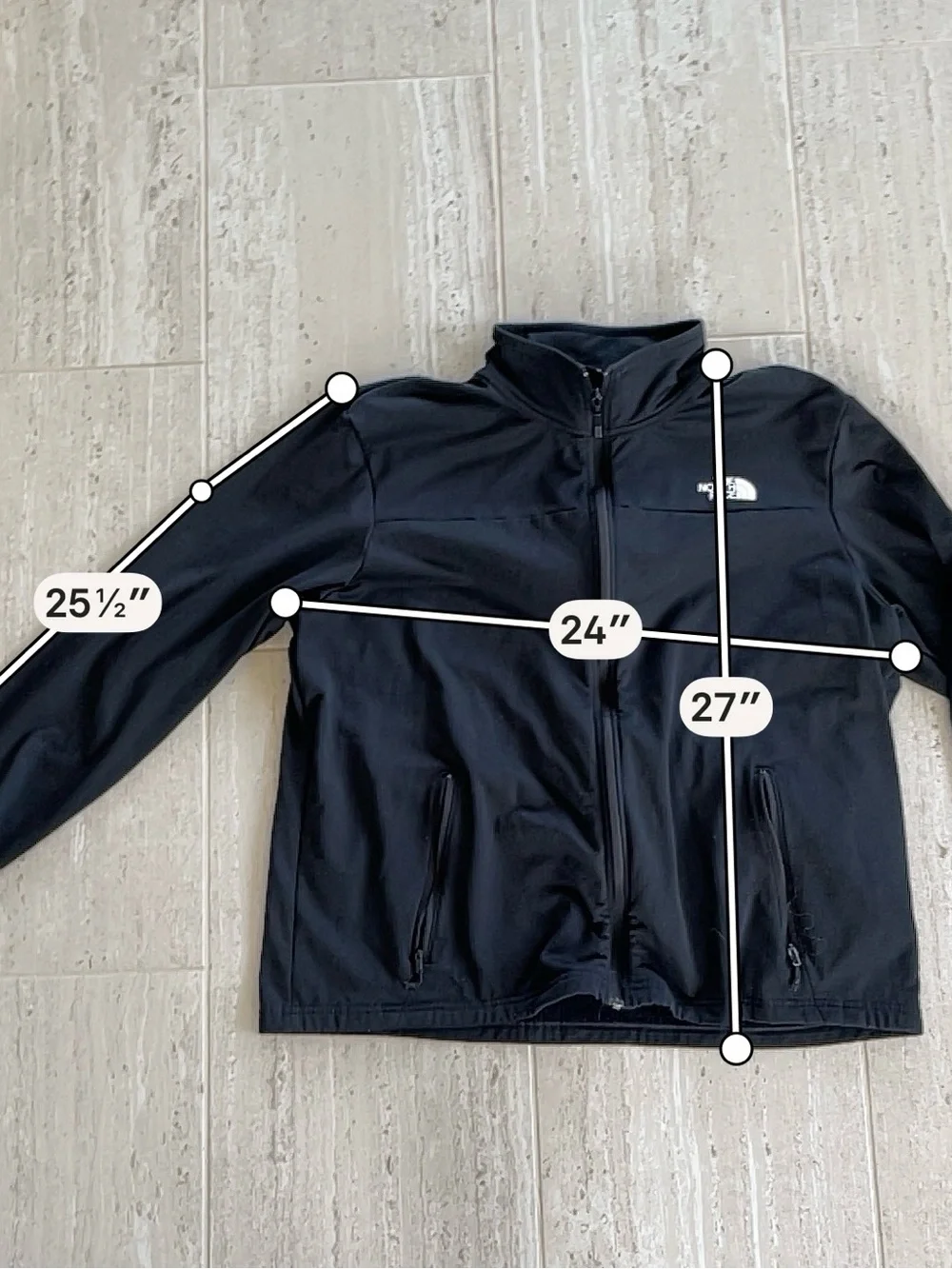 The North Face Men's Black Lightweight Full-Zip Jacket